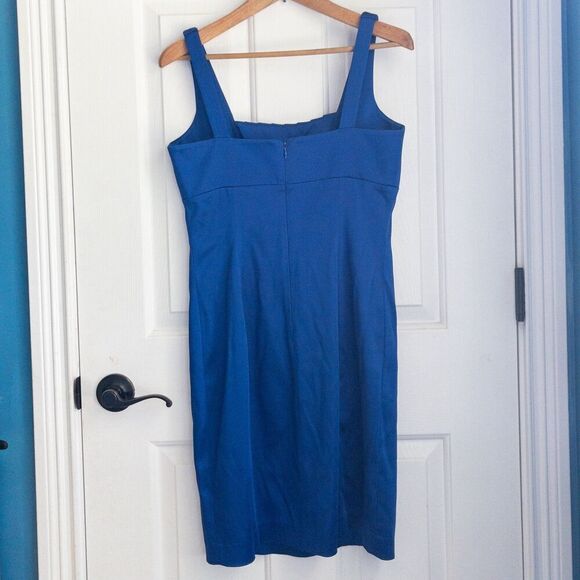 Calvin Klein blue satin dress - Picture 2 of 7
